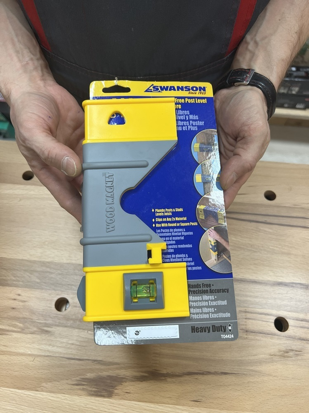 ХИТ! Уровень для деревянных стоек WOOD MAGNET Swanson T04424