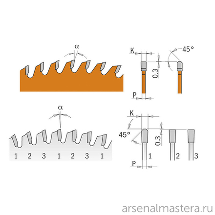 Диск пильный 165 х 2,2 / 1,6 х 20 Z56 TCG -3гр (подходит для Festool) CMT 281.166.56H