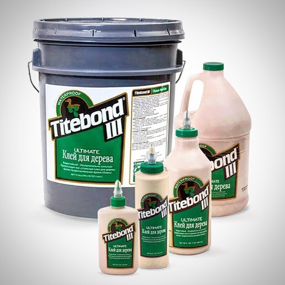 Клей повышенной влагостойкости Titebond III Ultimate Wood Glue 1417 полупрозрачный кремовый 18,93 л TB1417