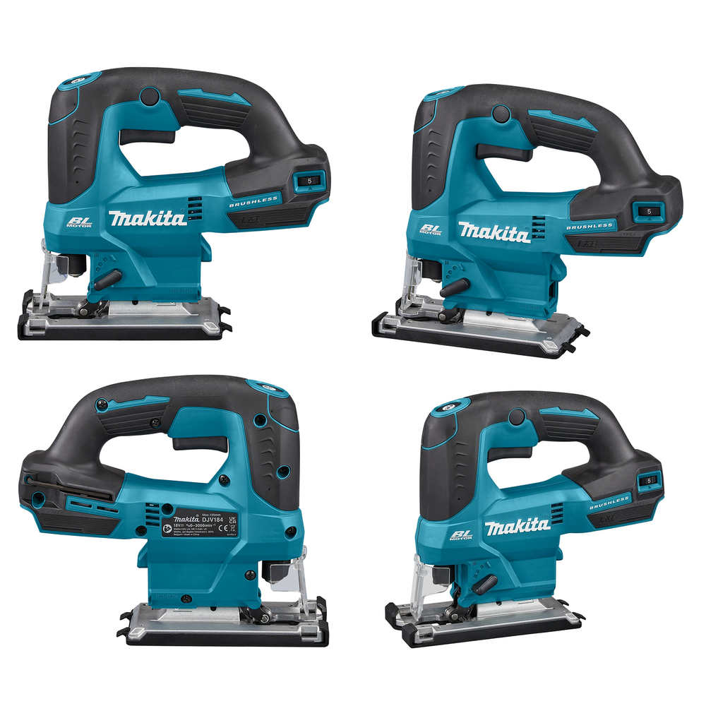 Новинка! Аккумуляторный лобзик Makita LXT BL 18В D-образный захват, грибовидная рукоятка, с 3-ступенчатым маятниковым ходом пилки DJV184Z
