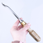 Новинка! Резчицкая стамеска ПЕТРОГРАДЪ клюкарза N7 10 мм, общая длина с рукоятью 280 мм М00024111