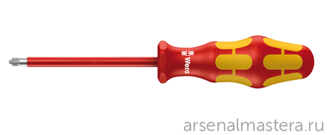 АКЦИЯ WERA! Отвертка диэлектрическая Pozidriv / шлиц Kraftform Plus 165 i PZ/S VDE, 1 / 80 мм WERA WE-006190