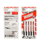 Новинка! Пилки лобзиковые 5 шт. Woodwork I=50 W=5 L=76 TP=2 TPI=12 дерево, чистовой рез криволинейный, для электролобзика JT-119BO