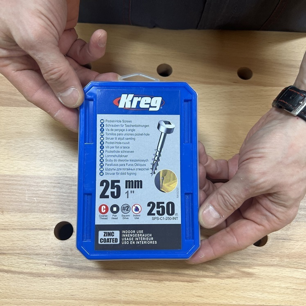 РАСПРОДАЖА ХИТ! Шурупы 250 шт с крупным шагом 1 дюйм Pan-Head Kreg SPS-C1-250-INT