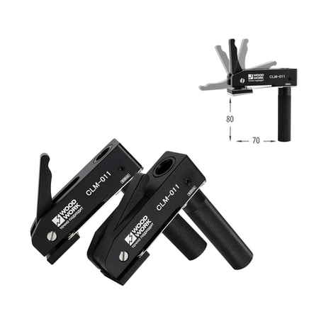 Новинка! Прижим Г-образный верстачный 2 шт. Woodwork с посадкой 20 мм, 3 степени прижима CLM-011