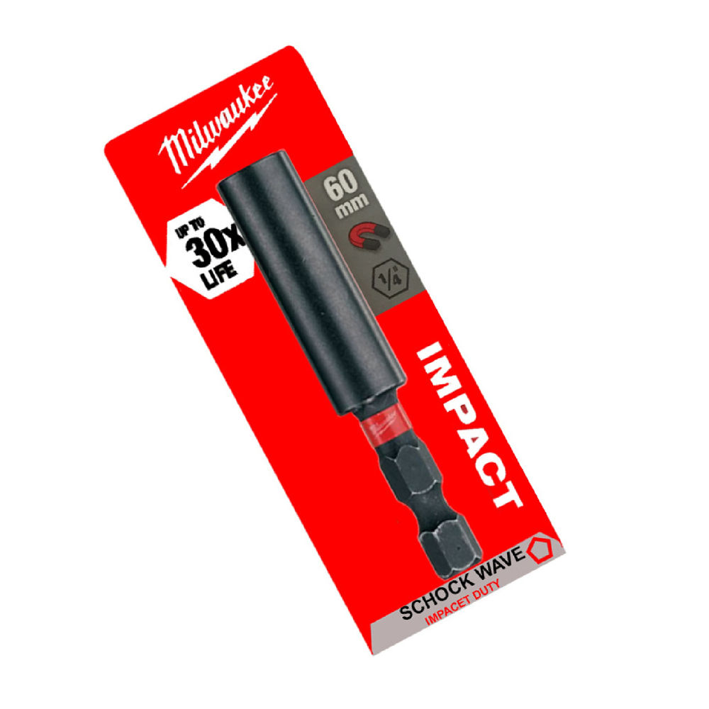 Новинка! Магнитный держатель для бит Milwaukee ShW 1/4 дюйм, длина 60 мм 4932352406