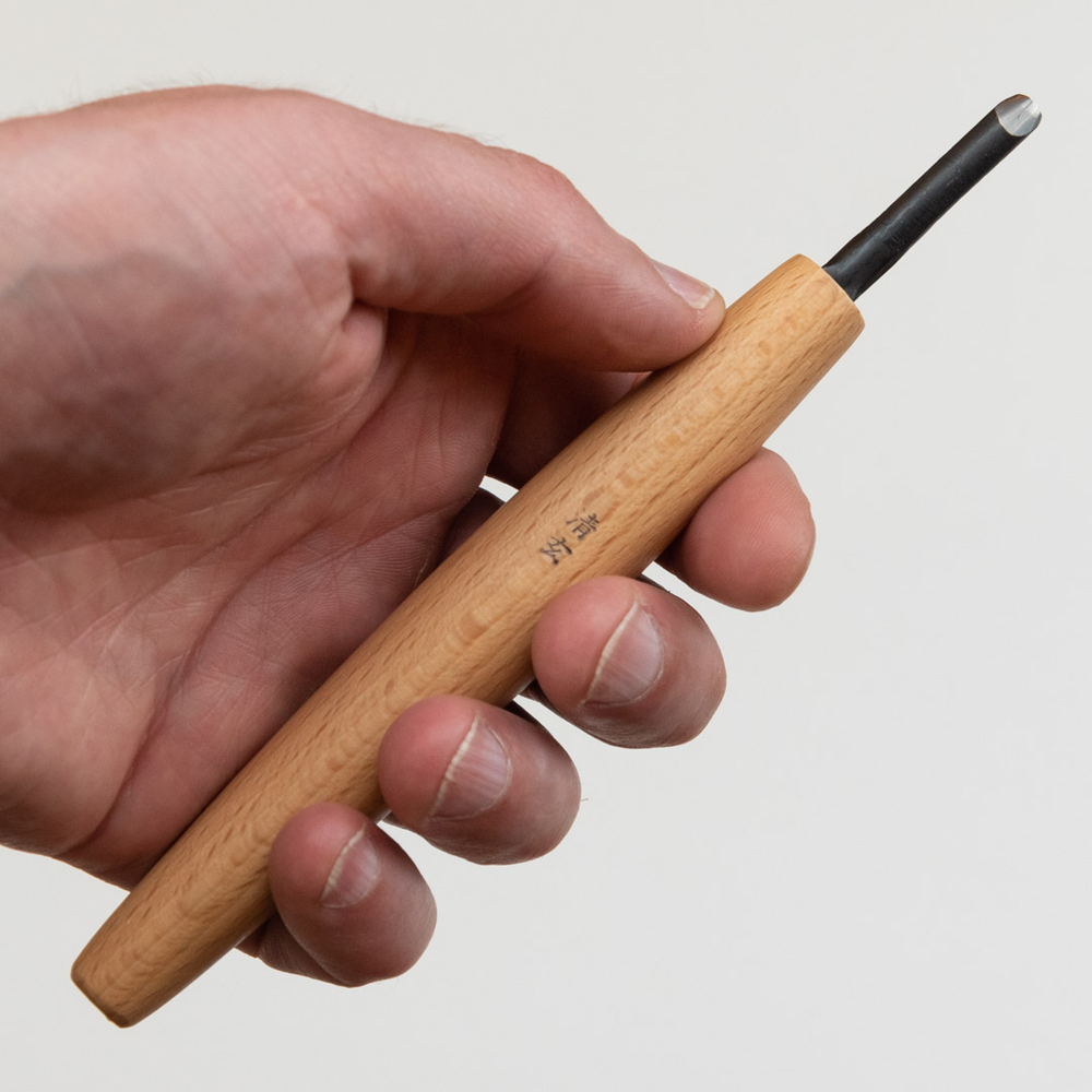 Новинка! Стамеска японская для резьбы по дереву Miki Tool Seigen N 5, полукруглая РК, 4,5 мм М00019862