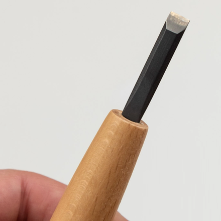 Новинка! Стамеска японская для резьбы по дереву Miki Tool Seigen N 1, плоская 6 мм М00019858