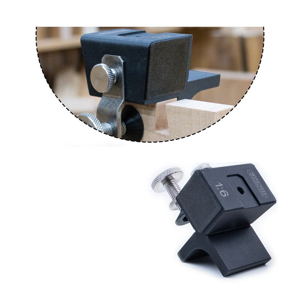 Новинка! Стусло ПЕТРОГРАДЪ модель 2, магнитное, с винтовым зажимом, 1:6 угол 9,5°, 90 х 50 х 55 мм, для изготовления соединений Ласточкин хвост М00025287