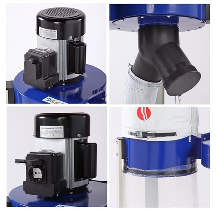 ХИТ! Вытяжная установка Стружкоотсос 1,1 кВт 230 В, Объем стружкосборника 68 л, система автоматического включения через запуск DC1600M BELMASH D114A