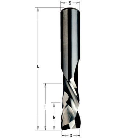 ВЕСНА СКИДКИ! Фреза спиральная монолитная 10 x 42 x 90 Z2/2 S10 RH CMT 190.101.11