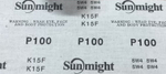 Шлифовальный материал K15F рулон 100 мм х 5 м P 100 SUNMIGHT K15F-100mmx5m-P100