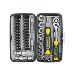 Новинка! Универсальный набор инструмента 38 предмета KRAFTOOL X-Drive 38 1/4" в кейсе, для монтажа и демонтажа резьбовых соединений 27970-H38