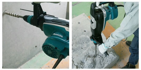 ХИТ! Перфоратор сетевой мощный Makita SDS-Max HR 5212 C 1,51 кВт. Антивибрационная система AVT. Два режима работы: сверление с ударом и долбление, в кейсе HR5212C