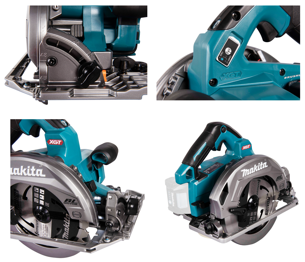 СУПЕР ЦЕНЫ! Аккумуляторная дисковая пила Makita XGT 40В, Li-ion, 6000 об/мин, диск 190 мм HS004GZ