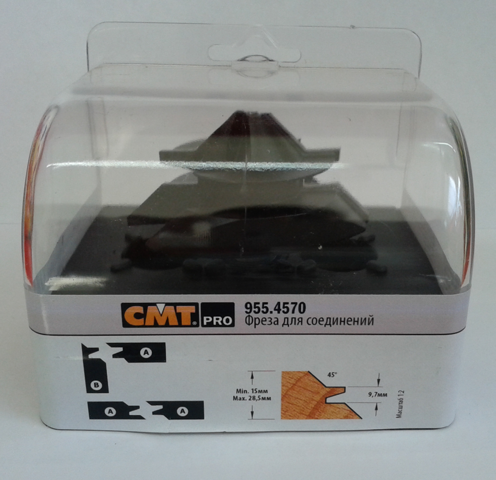 Фреза CMT-PRO сращивание 15-28,5 мм (угол 90 / 180 гр.) S 12 D 70 x 31,7 CMT PRO 955.4570