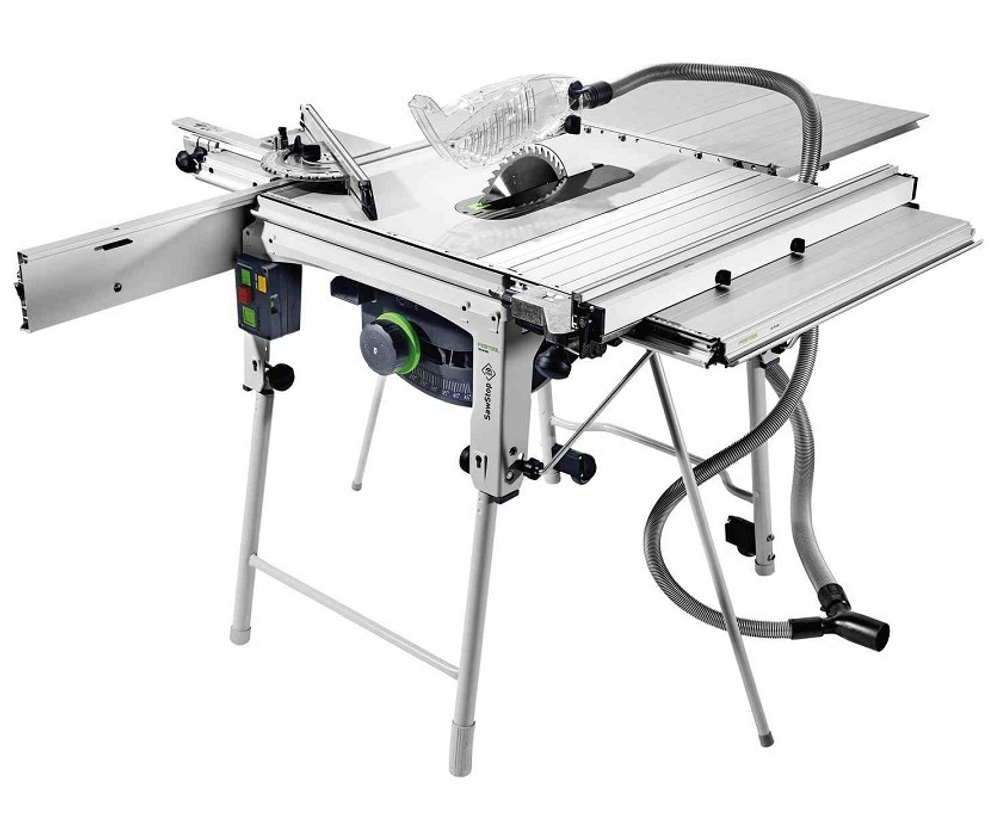 Монтажная дисковая пила 2,2 кВт диск 254 мм FESTOOL TKS 80 EBS-Set с подвижным столом, кожухом, упором 575828