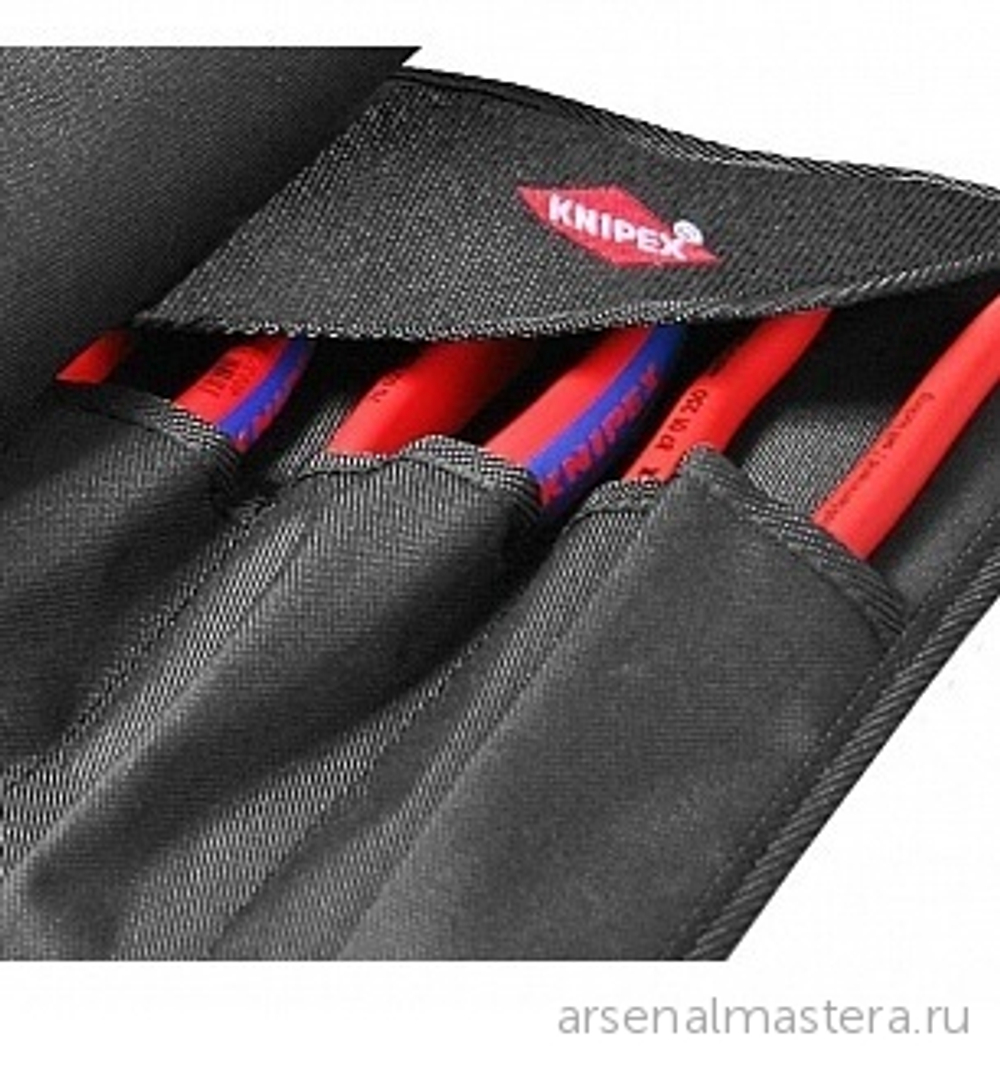 Планшет для инструмента мягкий (Рабочая сумка) из прочного полиэстера 15 отделений, пустой KNIPEX KN-989913LE