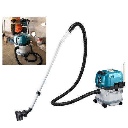 Аккумуляторный пылесос Makita VC 004 GL Z01 XPT, AWS, с модулем WUT01, серия XGT BL 40В, 205 Вт, 230 мбар, бак 15 л, L-класс, сухая уборка, удаление пыли при пилении, фрезеровании, шлифовании и строгании дерева, сверлении в камене и бетоне VC004GLZ01