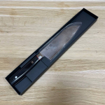 Шеф Нож японский кухонный Сантоку Kanetsugu Saiun Damascus длина лезвия 170 мм сталь VG-10 33 слоя, рукоять микарта, заточка 10000 Tojiro 9003