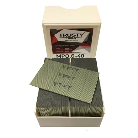 Микрошпилька 40 мм 23 тип, упаковка 10000 шт Trusty MPO.6-40