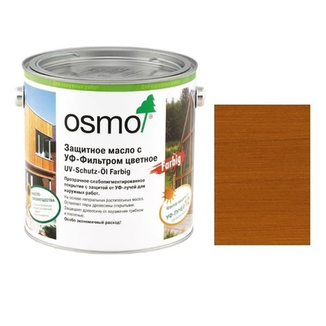 Защитное масло с УФ-фильтром цветное Osmo 428 Кедр 2,5 л UV-Schutz-Ol Farbig для наружных работ Osmo-428-2,5 11600042
