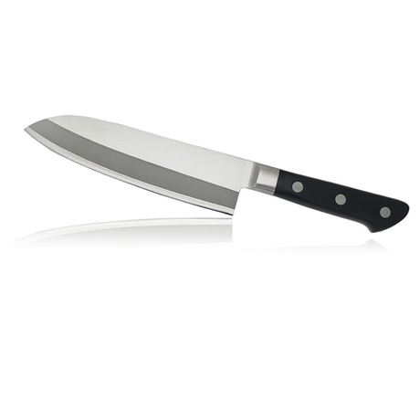 Новинка! Японский Кухонный Нож Шеф Сантоку Tojiro FUJI CUTLERY 16,5 см, сталь Mo-V, 3 слоя, рукоять полипропилен, заточка 6000 FC-1661