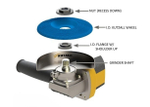 Диск шлифовальный Dish Wheel плоский золотой fine original D 115 мм посадка 22 мм Kutzall М00017648