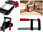 Новинка! Струбцина чугунная BESSEY 120 / 60, 5.5 кН деревянная ручка BE-TPN12BE