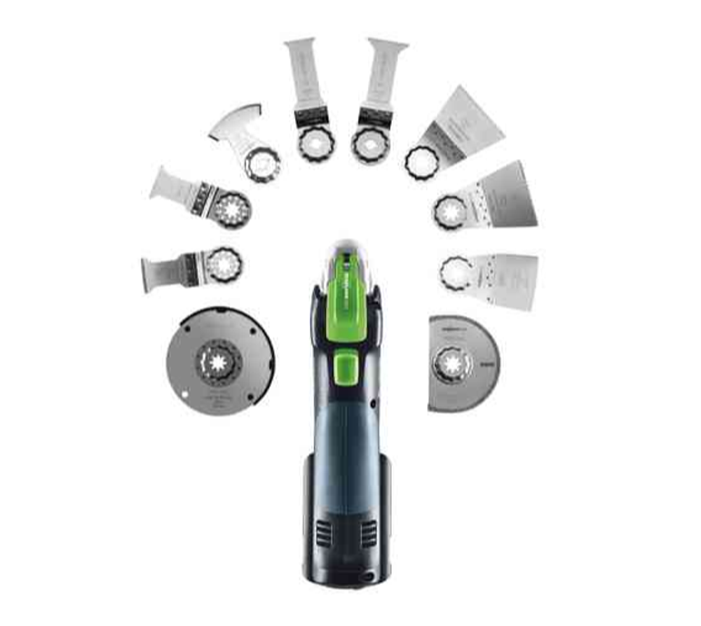 Многофункциональный аккумуляторный инструмент Festool VECTURO OSC 18 HPC 4,0 EI-Set с аккумулятором и зарядным устройством, оснасткой 576593
