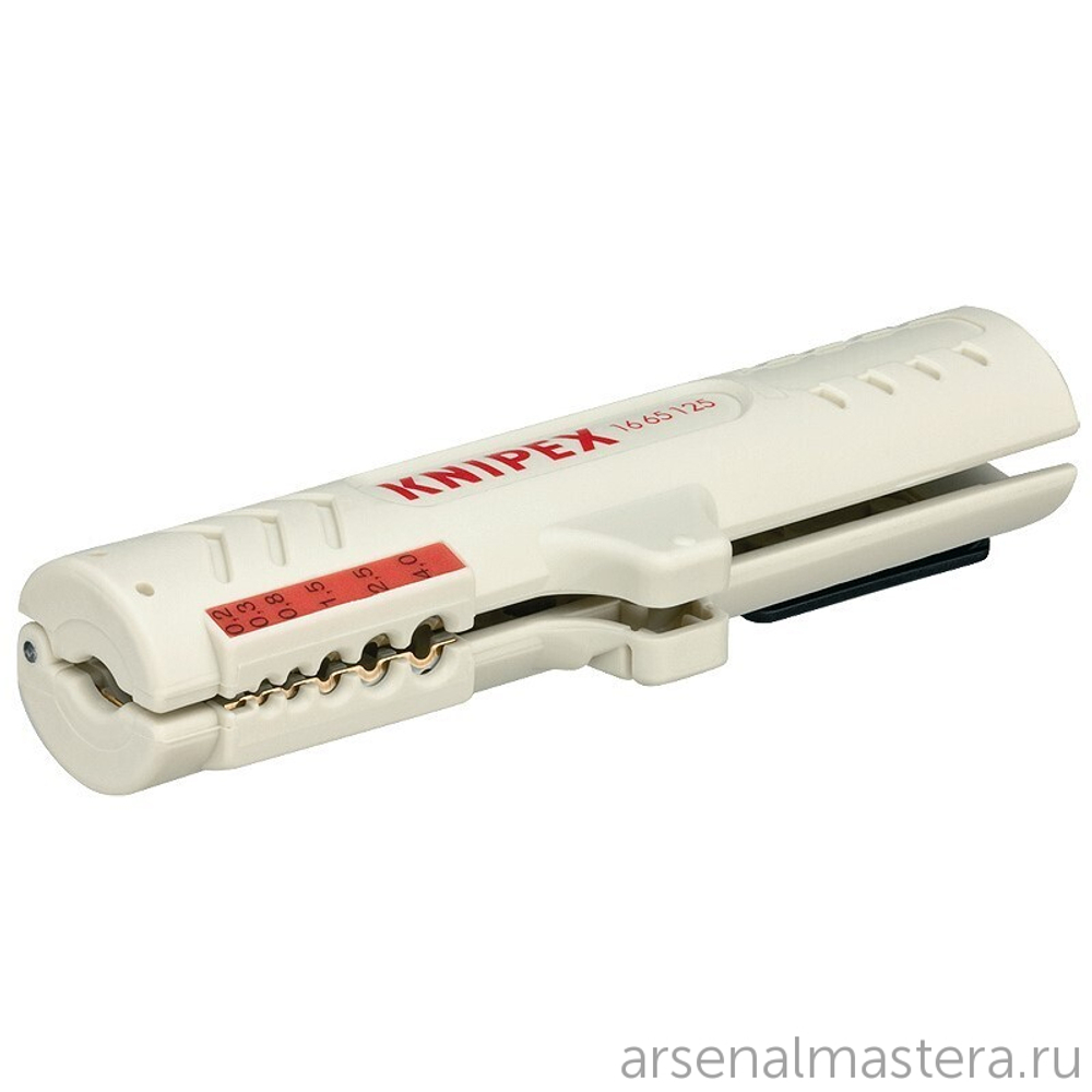 Стриппер 125 мм для дата-кабелей CAT5/6/7, UTP/STP 4.5 - 10 мм, 0.2 / 0.3 / 0.8 / 1.5 / 2.5 / 4 мм2, SB KNIPEX KN-1665125SB