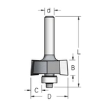 Новинка! Фреза четвертная Z 2  D 31,8  B 12 хвостовик 8 wp WoodPecker WPW  HE22095