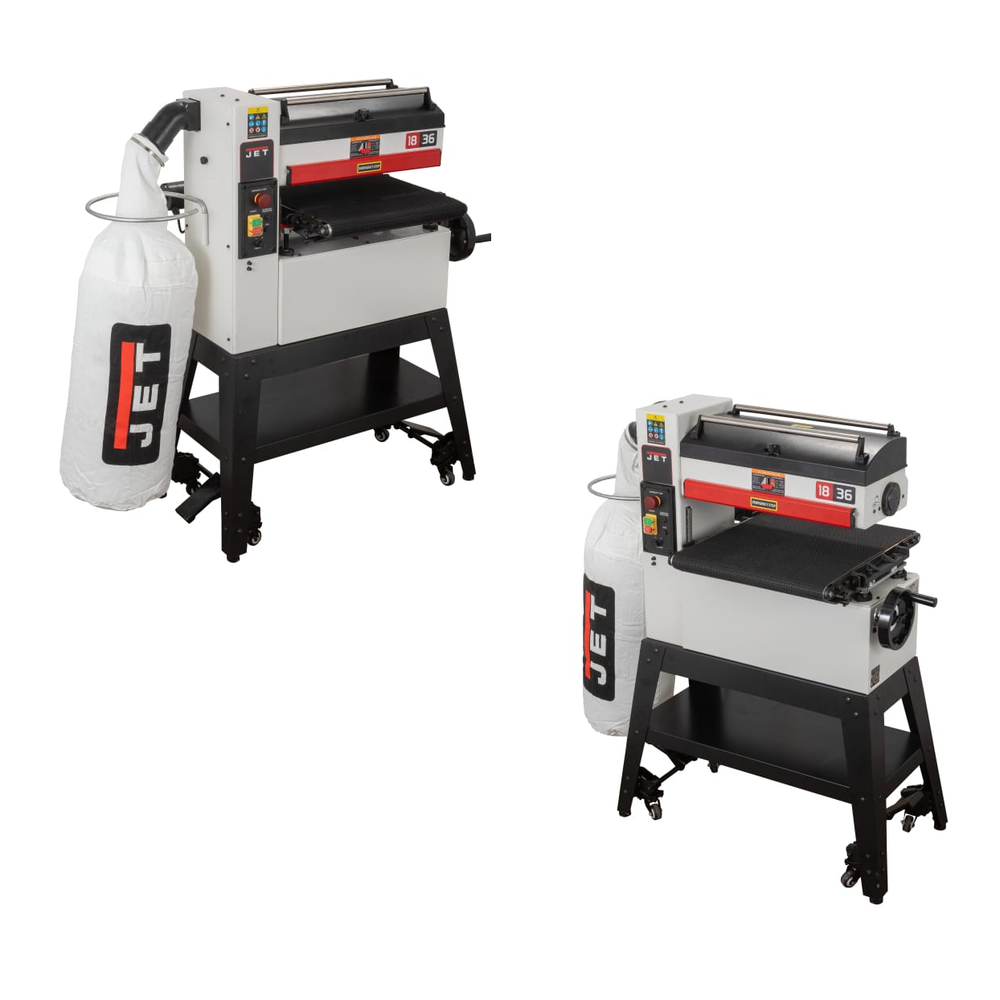 Новинка 2025! Барабанный шлифовальный станок JET JWDS-460-M 1,8 кВт 230 В, Ширина шлиф. ленты 76 мм, толщина заготовки 3-115 мм, Ширина области шлифования в 2 прохода 457 (914) мм JR009