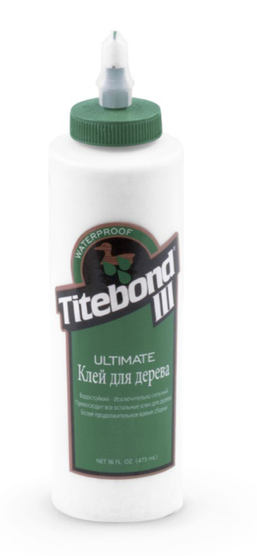 ХИТ! Клей повышенной влагостойкости Titebond III Ultimate Wood Glue 1414 полупрозрачный кремовый 473 мл TB1414