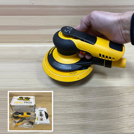 Шлифовальная пневматическая машинка для профессионального шлифования MIRKA PROS 650CV 150 мм орбита 5 мм 8995650111