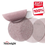 ХИТ! Шлифовальные круги 50 шт SUN NET X313T 150 мм на липучке сетка P 240 Sunmight 82212-50