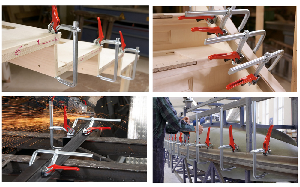 АКЦИЯ НОЯБРЬ 2025! Рычажная струбцина BESSEY classiX 160/80 мм, 7.5 кН, для работы с металлом и деревом BE-GSH16