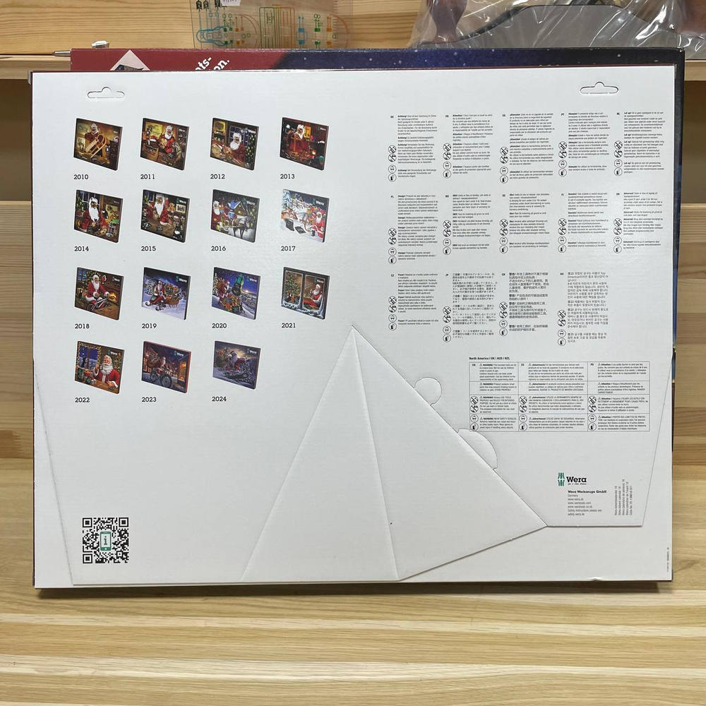 АКЦИЯ 2026! Рождественский Адвент календарь WERA Advent 2025 16 VE 1 и Промо - набор Kraftform 28 предметов ОТВЕРТКИ + 2 подставка + открывашка, Шлиц , Torx, крестообразный, прямой, шестигранный (H) WE-136610