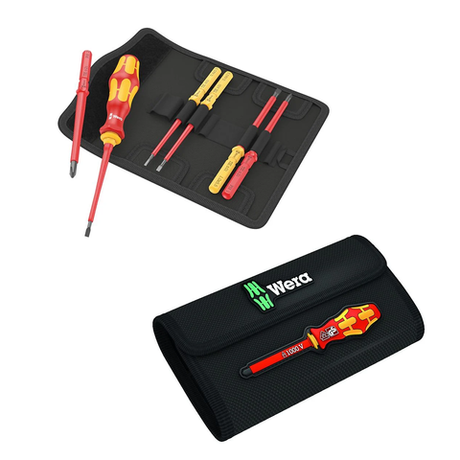 АКЦИЯ 2026! Набор насадок с отвёрткой - битодержателем 7 предметов WERA Kraftform Kompakt VDE 7 Universal 1 Tool Finder. 1 ручка-держатель 817 VDE Kraftform и 6 сменных отвёрток VDE с идентификатором инструментов, в поясной сумке WE-006600