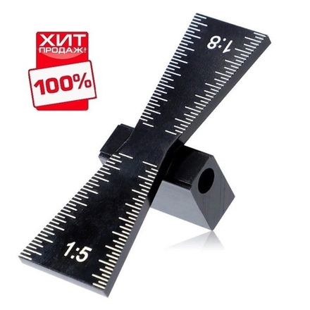 ХИТ! Шаблон для разметки соединения Ласточкин хвост 64 x 24 мм Uniqtool UTM-033D