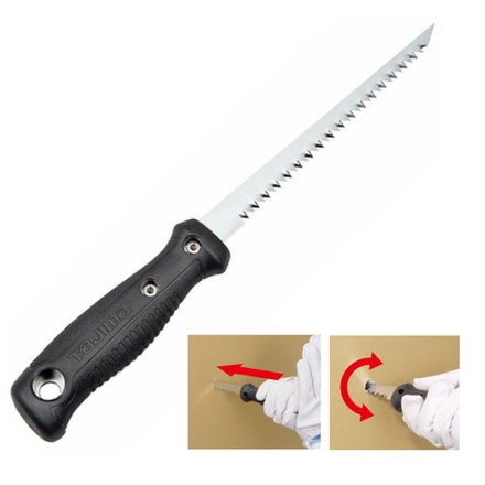 Новинка! Японская ручная пила TAJIMA 165 мм 7 TPI с усиленной эргономичной ручкой, для пиления гипсокартона GT165