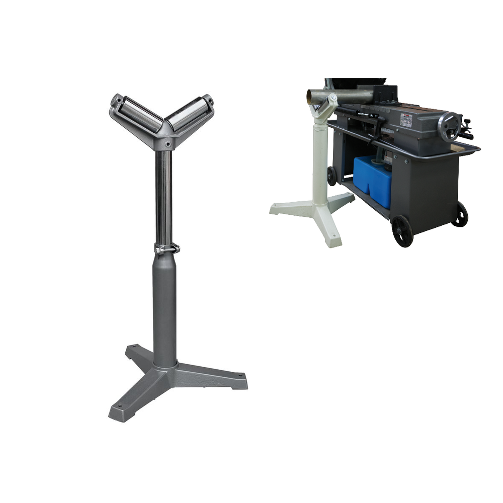 Новинка! Роликовая опора JET HRS-V V-образная, для проведения обработки металлических цилиндрических заготовок на ленточнопильных станках 52000100