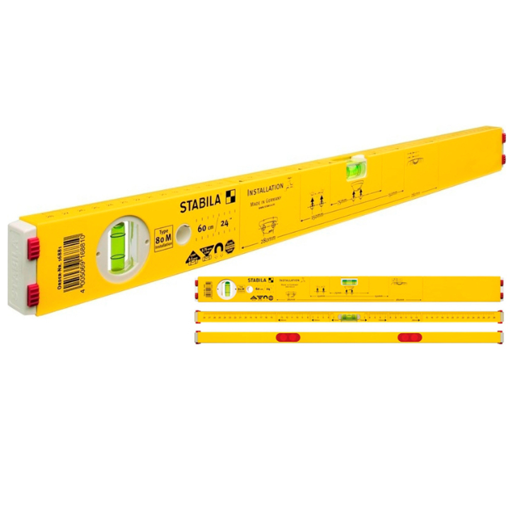 Уровень сантехника STABILA  80M Installation  60 см 16881