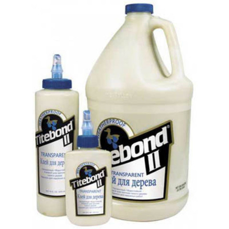 ХИТ! Клей столярный влагостойкий TITEBOND II Transparent Premium Wood Glue 1125 прозрачный 946 мл TB1125