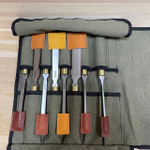 СУПЕР ХИТ! Набор стамесок 8 штук серия Волга 6, 8, 10, 12, 16, 20, 26, 30 мм в сумке - скрутке ПЕТРОГРАДЪ М00022895