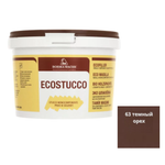 Новинка! Шпаклевка водная Borma Ecostucco 1 кг цвет 63 темный орех для внутренних работ 1550NS