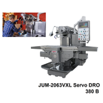 Новинка! Универсальный консольно-фрезерный станок JET JUM-2063VXL Servo DRO 380 В 7,5 кВт, для фрезерной обработки, сверления, растачивания и пр. при производстве деталей мелкими сериями на механо-обрабатывающих, инструментальных и ремонтно-механических участках 50000852T