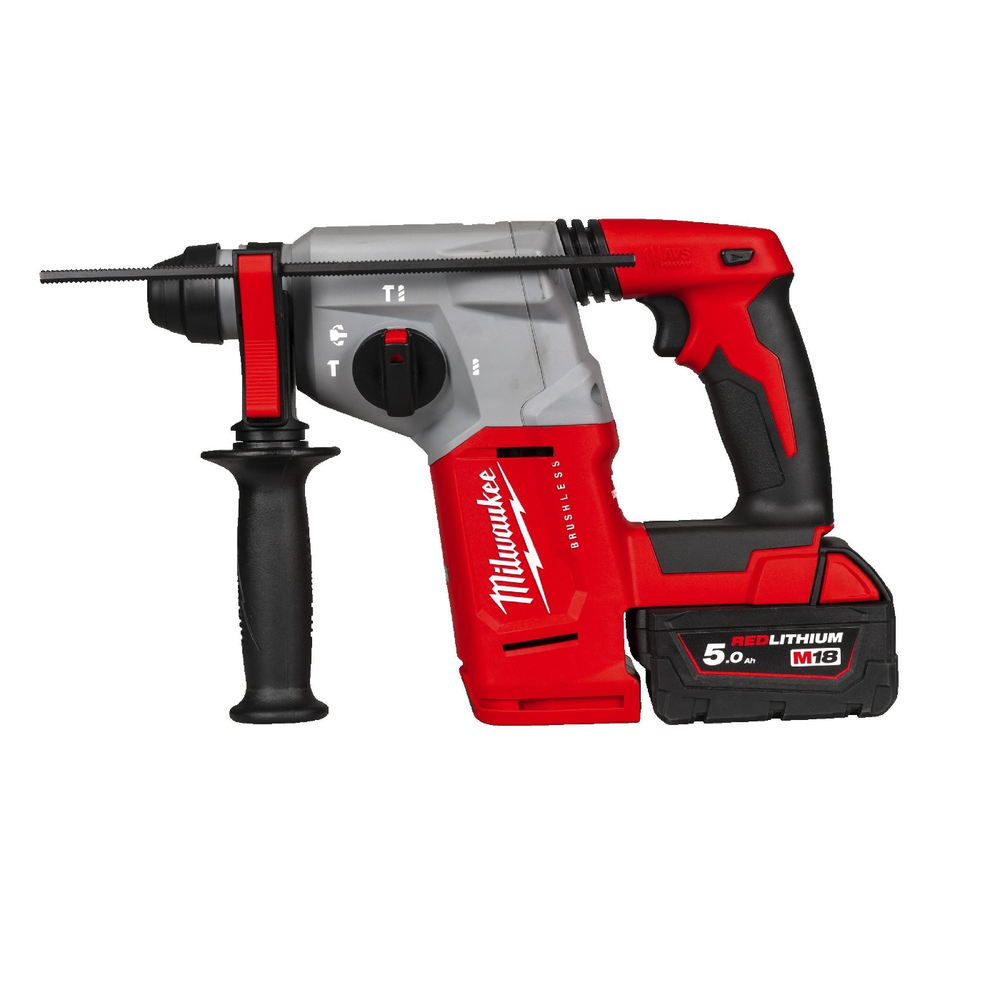 Новинка! Комплект в кейсе M18 BLH-502X: Аккумуляторный перфоратор MILWAUKEE M18 BLH-0 ПЛЮС 2 шт Аккумулятора B5 5.0 Ач и Быстрозарядное устройство M12-18 FC 4933478894