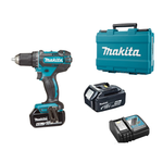 Новинка! КОМПЛЕКТ: Аккумуляторная дрель - шуруповерт Makita XPT 18 В, ДВА Аккумулятора 4 А·ч, Зарядное устройство, Кейс, Max D сверления металл 13 мм, дерево 38 мм DDF482RME