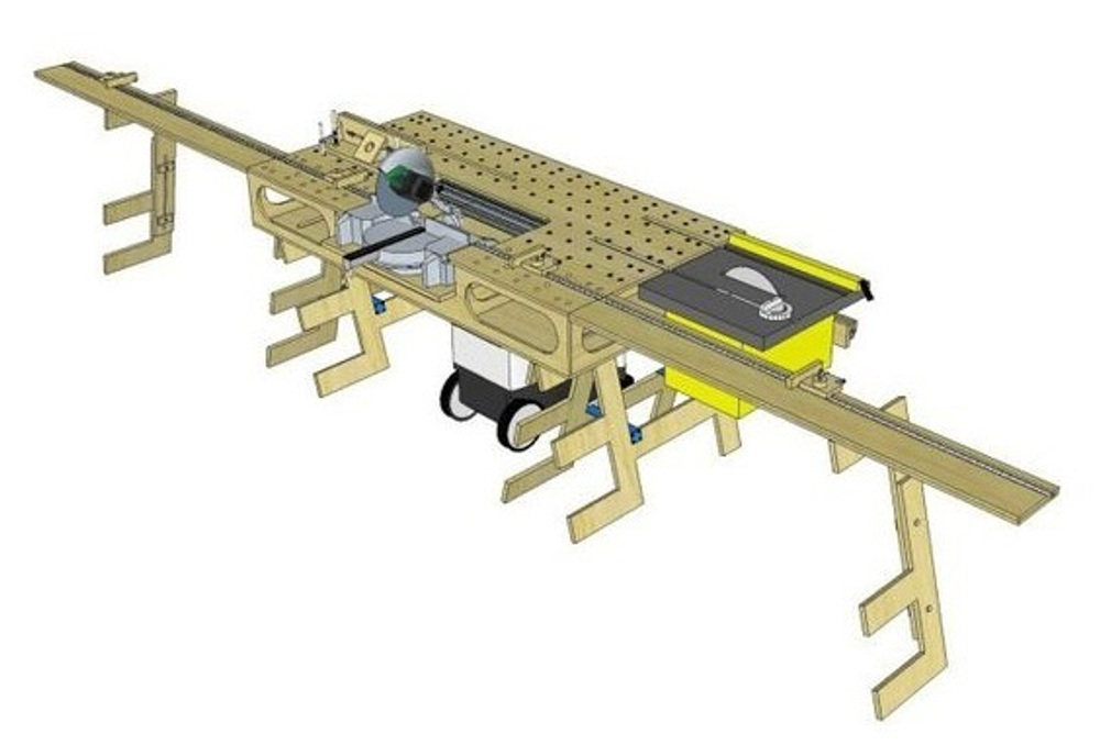 Многофункциональный стол для мастерской - идея стола Festool MFT 3